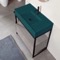 Green Sink Bathroom Vanity, Floor Standing, Modern, Grey Oak, 35